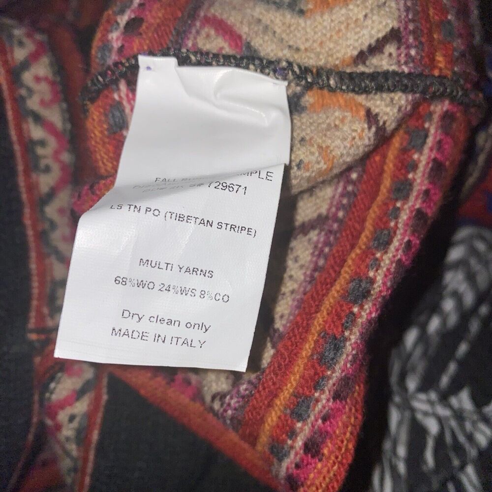 Ralph Lauren Purple Label Southwestern Wool Cashmere Sweater Size Small Sample - Picture 7 of 9